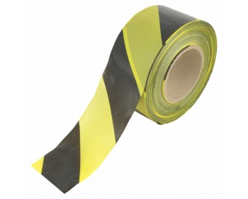 70mm x 500m Yellow/Black Non-Adhesive Barrier Tape